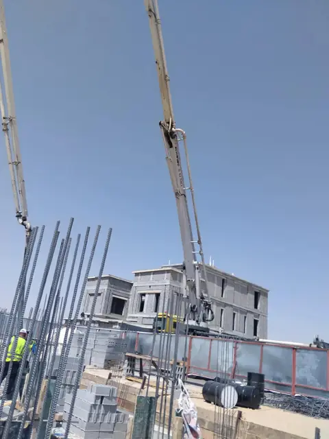 الصب بمضخة الخرسانة